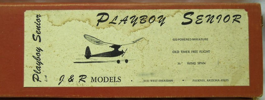 J&R Models Playboy Senior (Reproduction) - 36 inch Wingspan Wooden Flying Aircraft - (ex Cal Aero-Model), L-4 plastic model kit